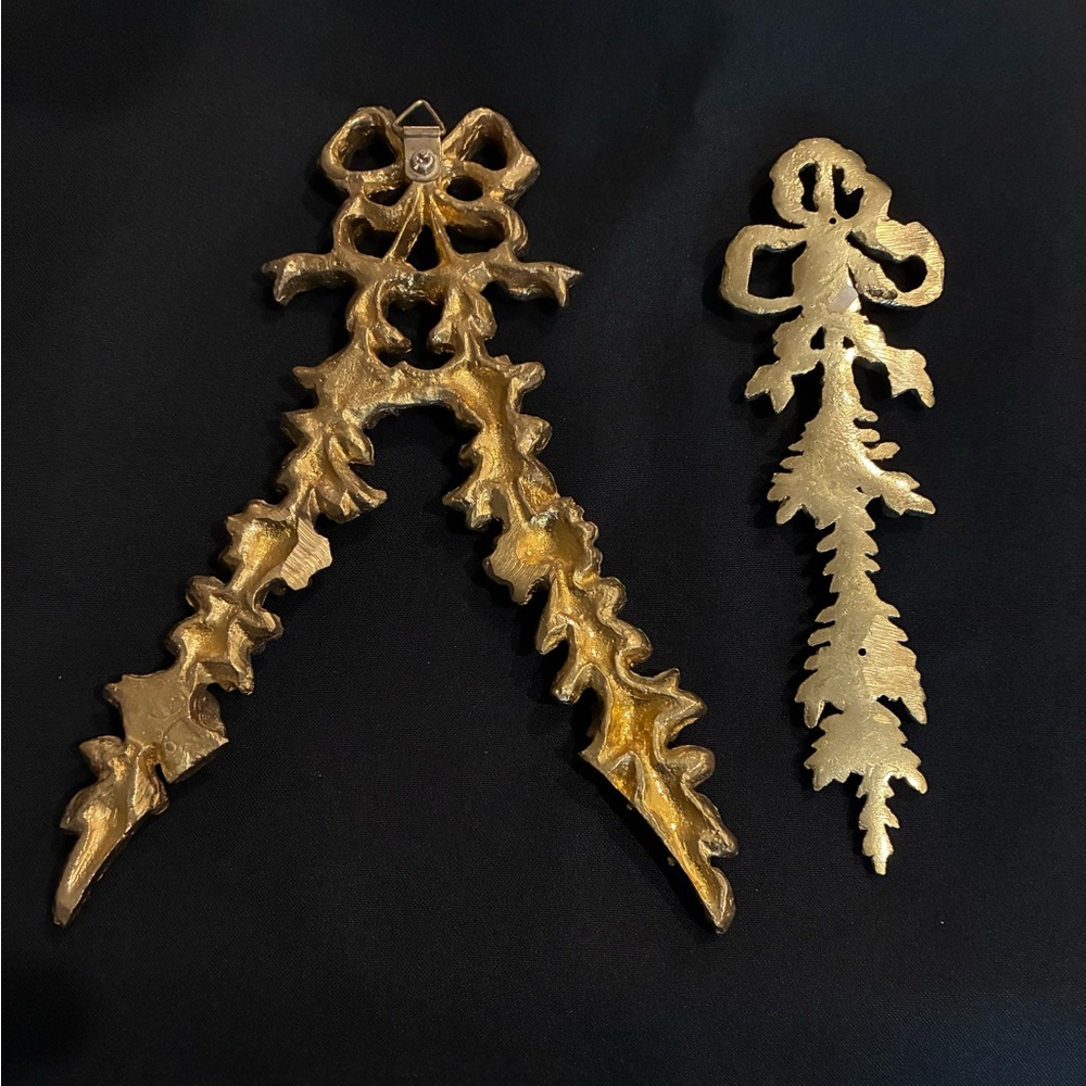 Brass bow Decorative Wall Accents - Picture 2 of 4